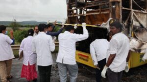 Gadwal bus fire accident: Gadwal Govt Hospital sends medical team, hospital on standby for emergency admissions